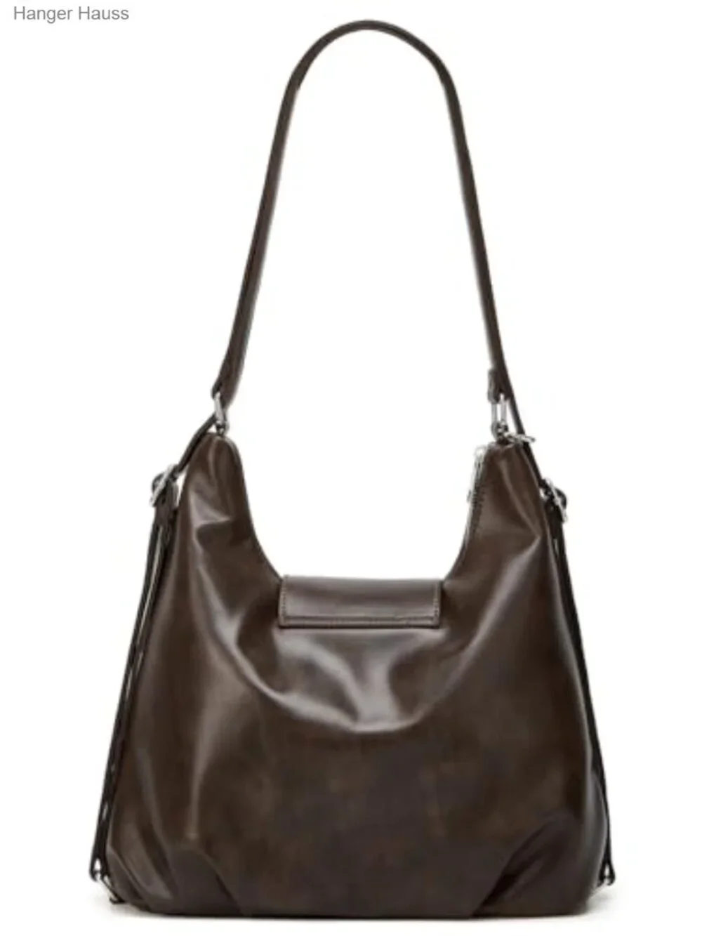 PU Leather Hobo Bag Tote Shoulder Crossbody Convertible Purse
